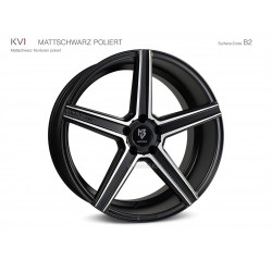 mbDESIGN KV1 19x8,5 5x108 ET35 Mattschwarz poliert