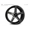 mbDESIGN KV1 19x8,5 5x130 ET47 Glanzschwarz poliert
