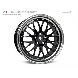 mbDESIGN LV1 19x8,5 5x120 ET33 Glanzschwarz poliert