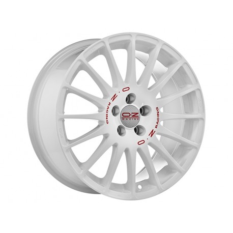 OZ SUPERTURISMO WRC 18x8 5x114,3 ET40 race white red lettering