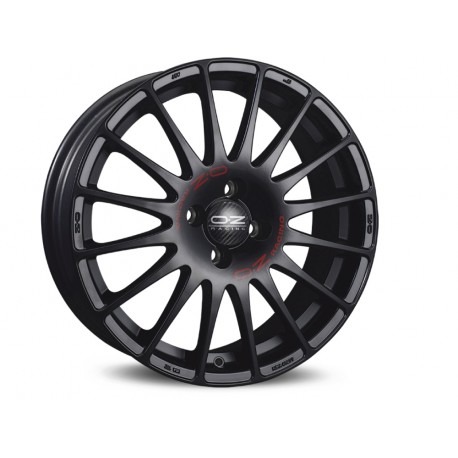OZ SUPERTURISMO GT 18x7 4x100 ET50 matt black red lettering
