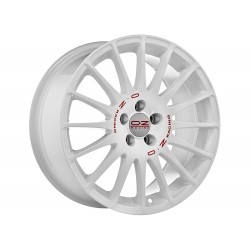 OZ SUPERTURISMO WRC 15x6,5 4x108 ET18 race white red lettering