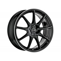 OZ VELOCE GT 18x8 5x112 ET45 gloss black+diamond lip+silver lettering