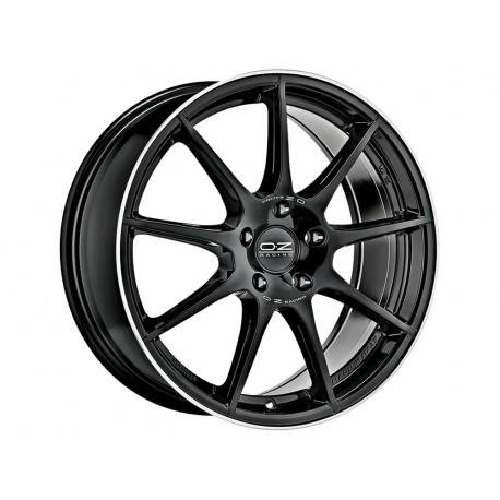 OZ VELOCE GT 18x8 5x114,3 ET45 gloss black+diamond lip+silver lettering