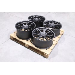 Set of JR42 20x9 ET35-50 + 20x10 ET42 5x112 Matt Gun Metal