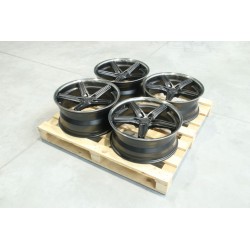 Set of CVR9 20x8 ET20 + 20x9 ET35 5x112 Carbon Graphite