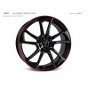 mbDESIGN mb1 19x7,5 5x112 ET40 Black Red shiny