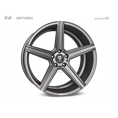 mbDESIGN KV1 20x12 5x108 ET40 Mattgrau