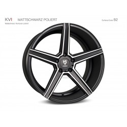 mbDESIGN KV1 20x12 5x108 ET40 Mattschwarz poliert
