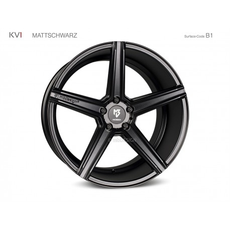 mbDESIGN KV1 20x12 5x108 ET40 Mattschwarz