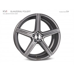 mbDESIGN KV1 22x10 5x112 ET41 Glanzgrau poliert
