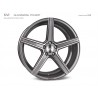 mbDESIGN KV1 22x10 5x112 ET41 Glanzgrau poliert