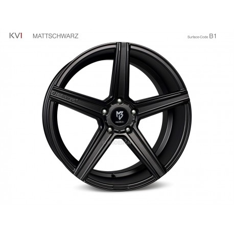 mbDESIGN KV1 22x10 5x112 ET41 Mattschwarz