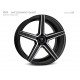 mbDESIGN KV1 22x10 5x112 ET53 Mattschwarz poliert