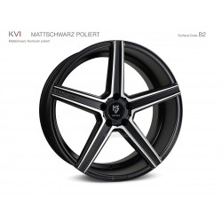 mbDESIGN KV1 22x10 5x112 ET53 Mattschwarz poliert