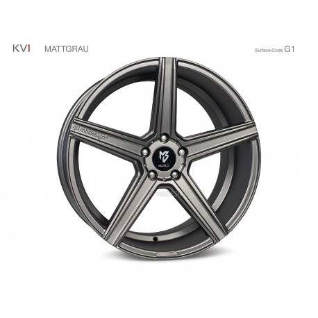 mbDESIGN KV1 22x10 5x120 ET40 Mattgrau