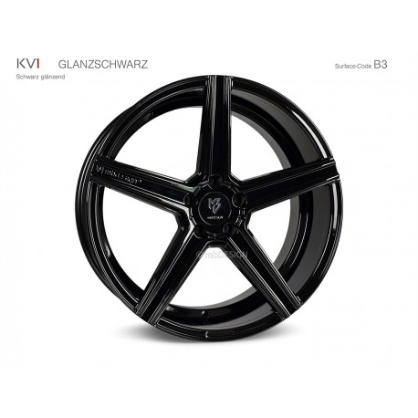 mbDESIGN KV1 22x10 5x120 ET40 Glanzschwarz
