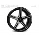 mbDESIGN KV1 22x10 5x120 ET40 Glanzschwarz poliert
