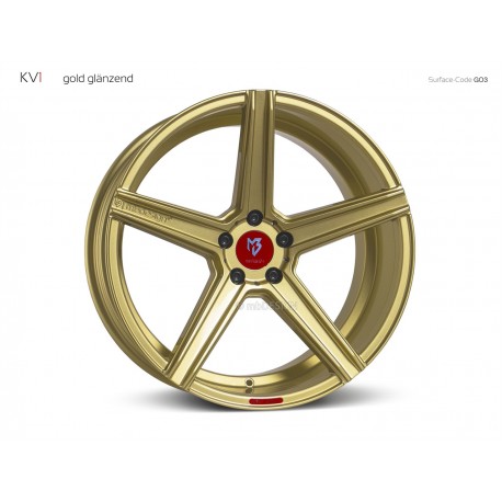 mbDESIGN KV1 22x10 5x120 ET40 Gold glanzend