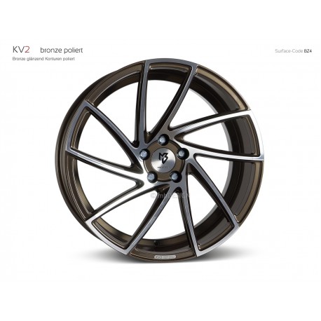 mbDESIGN KV2 20x8,5 5x112 ET42 Bronze poliert