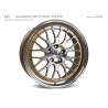 mbDESIGN LV1 17x7 4x98 ET35 Gold glanzend, Aussenbett/Front poliert