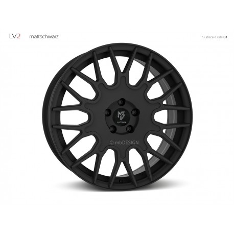 mbDESIGN LV2 19x8,5 5x110 ET35 Mattschwarz